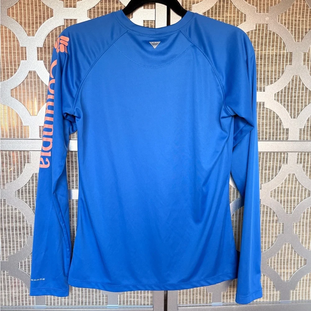 Columbia Vibrant Blue Long Sleeve Women's Tee - Picture 5 of 6